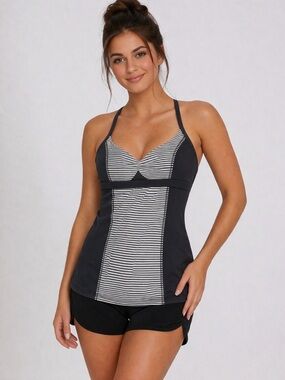 lululemon bend and flow tank blue strap 2